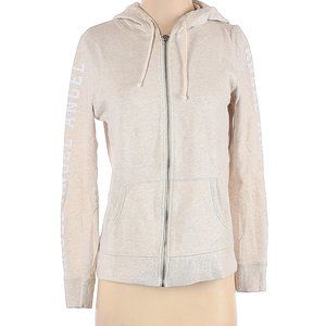Victoria's Secret Ivory Zip Up Hoodie Size S